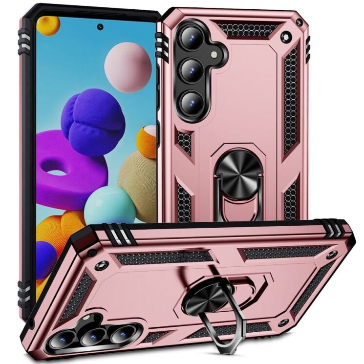 Защитный чехол Deexe Armor Case для Samsung Galaxy A55 (A556) - Rose Gold: фото 1 из 7
