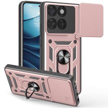 Защитный чехол Deexe Armor Shield для Motorola Edge 60 / Edge 60 Fusion - Rose Gold: фото 1 из 8