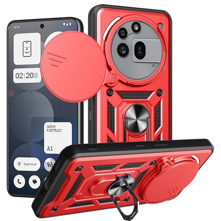 Защитный чехол Deexe Armor Shield для Nothing Phone (3a) Pro - Red: фото 1 из 9