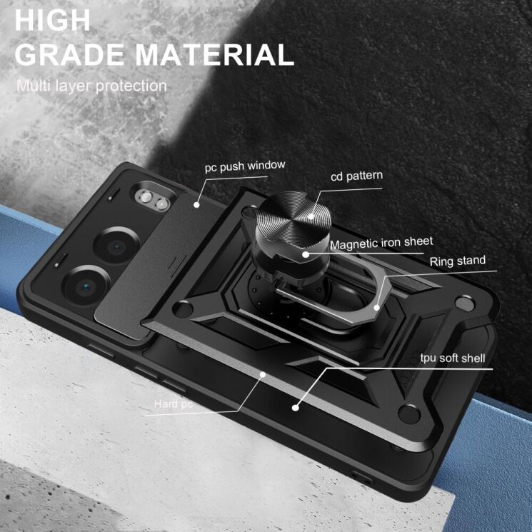 Защитный чехол Deexe Armor Shield для OnePlus Nord 4 - Black: фото 6 из 9