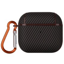 Защитный чехол Deexe Carbon Cover для Apple AirPods 4 - Brown: фото 1 из 9