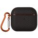 Защитный чехол Deexe Carbon Cover для Apple AirPods 4 - Brown (364428Z). Фото 1 из 9