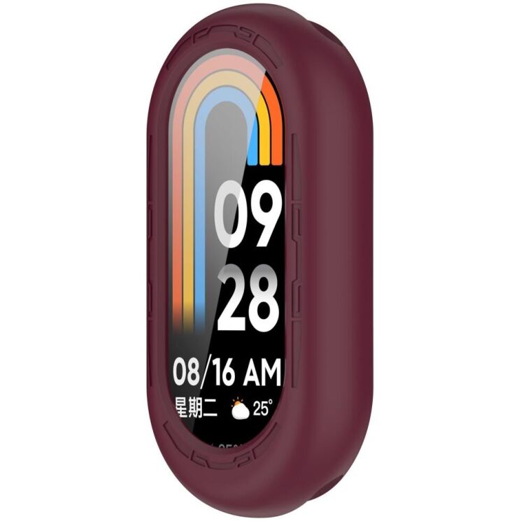 Защитный чехол Deexe Color Frame для Xiaomi Mi Smart Band 9 - Wine Red: фото 6 из 8