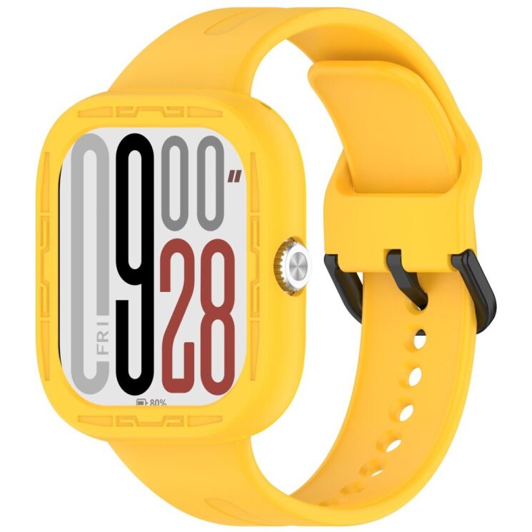 Защитный чехол Deexe Color Frame для Xiaomi Redmi Watch 5 - Yellow: фото 7 из 8