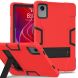 Защитный чехол Deexe Color Kickstand для Lenovo Tab M11 (TB330) / Xiaoxin Pad 2024 - Red / Black (346333BR). Фото 1 из 6