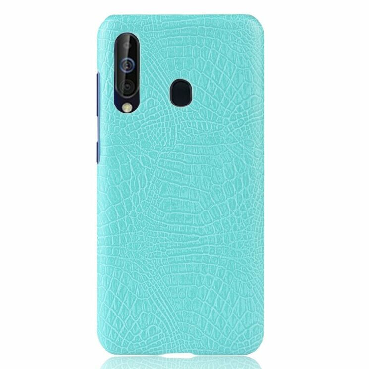 Защитный чехол Deexe Croco Style для Samsung Galaxy M40 - Cyan: фото 2 из 6