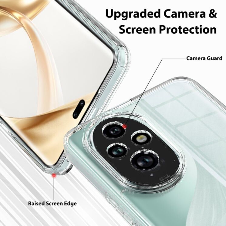 Захисний чохол Deexe Crystal Hybrid для Honor 200 - Transparent: фото 7 з 7