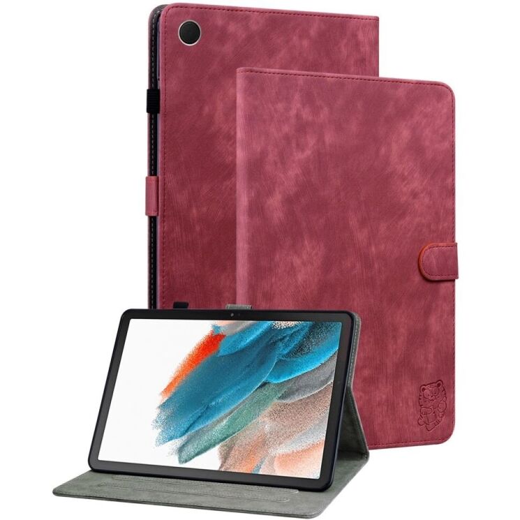 Защитный чехол Deexe Cute Tiger для Samsung Galaxy Tab A9 (X110/115) - Red: фото 1 из 10