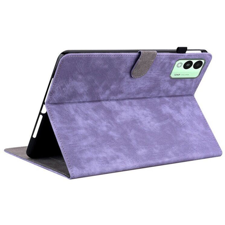 Защитный чехол Deexe Cute Tiger для TECNO Megapad 11 - Purple: фото 4 из 7