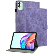Защитный чехол Deexe Cute Tiger для TECNO Megapad 11 - Purple: фото 1 из 7