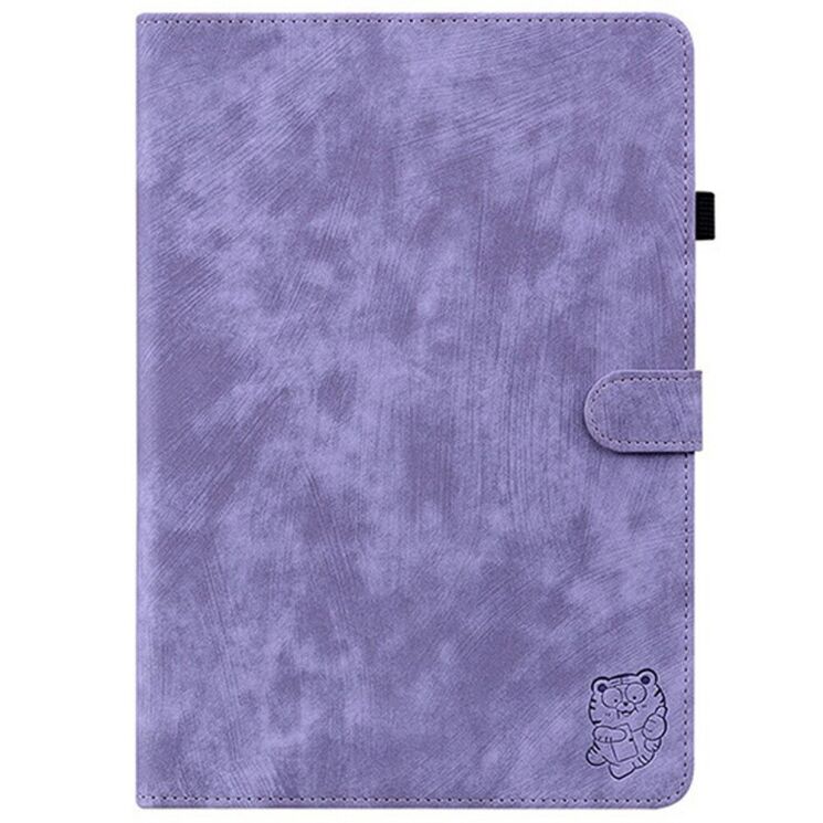 Защитный чехол Deexe Cute Tiger для TECNO Megapad 11 - Purple: фото 5 из 7