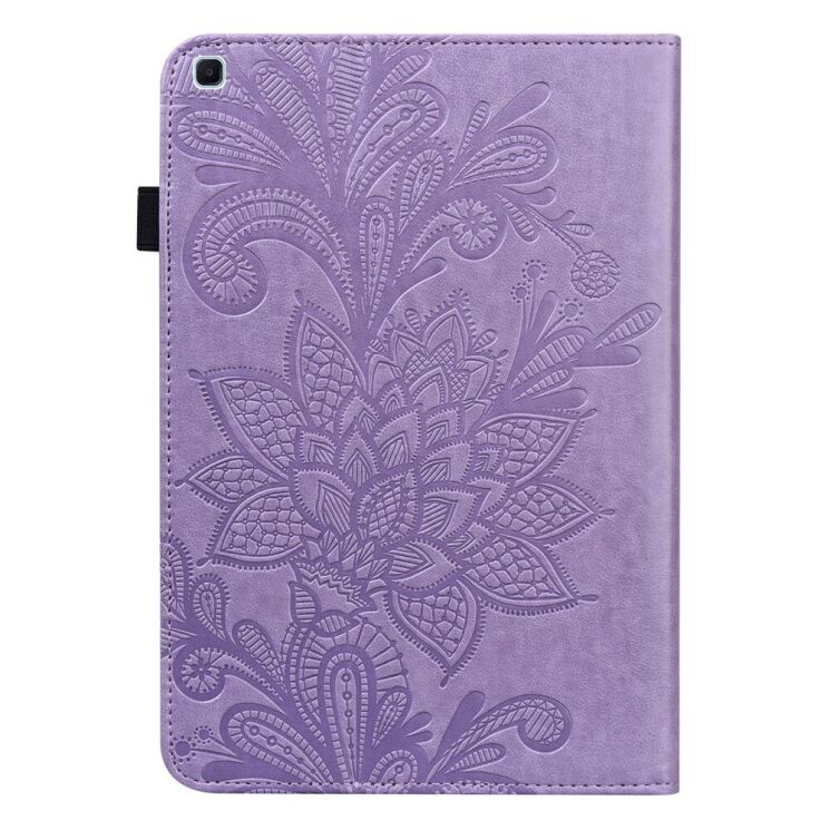 Захисний чохол Deexe Flower Print для Samsung Galaxy Tab S6 lite / S6 Lite (2022/2024) - Purple: фото 3 з 9