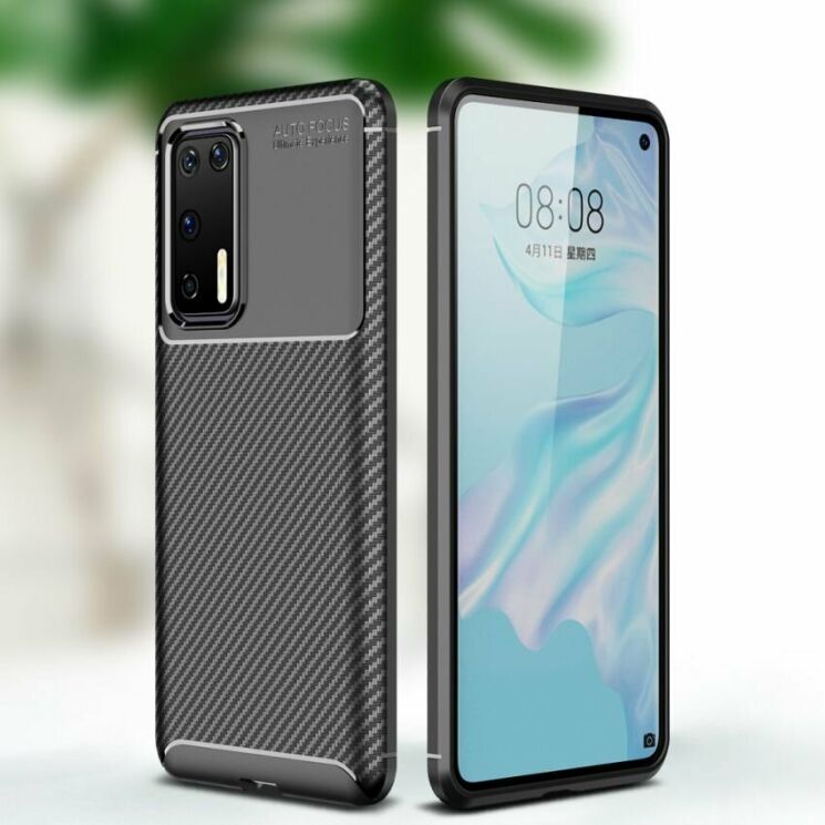 Защитный чехол Deexe Fusion для Huawei P40 - Black: фото 1 из 10