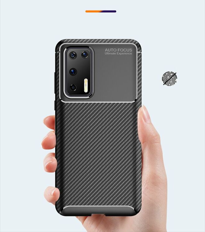Защитный чехол Deexe Fusion для Huawei P40 - Black: фото 4 из 10