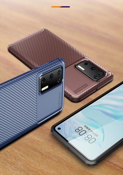 Защитный чехол Deexe Fusion для Huawei P40 - Black: фото 6 из 10