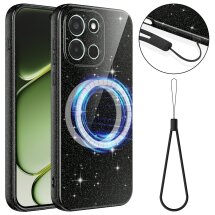 Захисний чохол Deexe Glitter Case with MagSafe для OnePlus Nord 6 - Black: фото 1 з 7