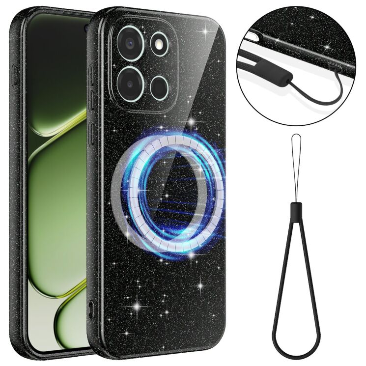 Захисний чохол Deexe Glitter Case with MagSafe для OnePlus Nord 6 - Black (411918B) Захисний чохол Deexe Glitter Case with MagSafe для OnePlus Nord 6 - Black: фото 1 з 7