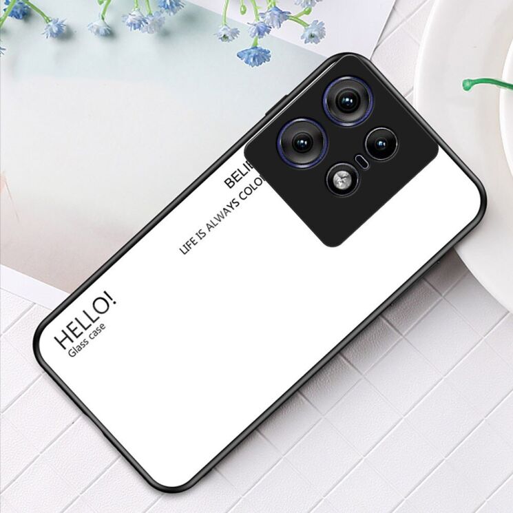 Защитный чехол Deexe Gradient Color для Motorola Edge 50 Pro - White: фото 2 из 12