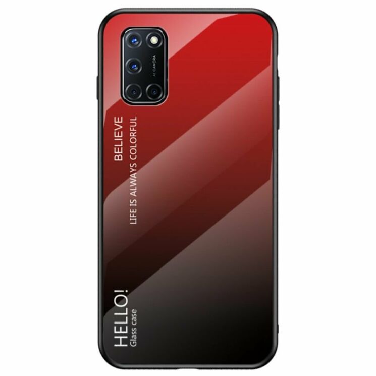 Захисний чохол Deexe Gradient Color для OPPO A52 / A72 / A92 - Red / Black: фото 1 з 9