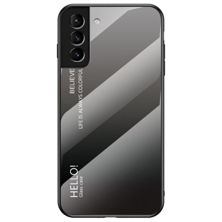 Защитный чехол Deexe Gradient Color для Samsung Galaxy S22 - Black / Grey: фото 1 из 7