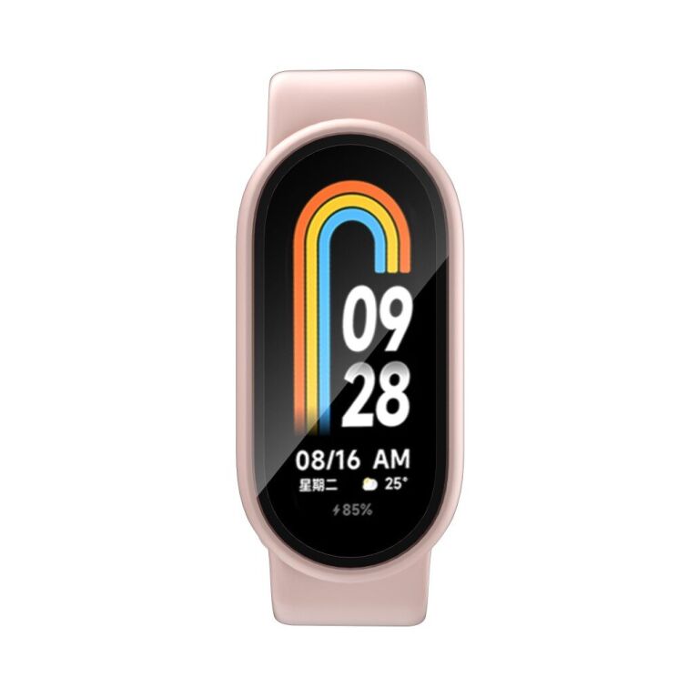 Защитный чехол Deexe Hard Frame для Xiaomi Mi Smart Band 8 - Pink: фото 6 из 10