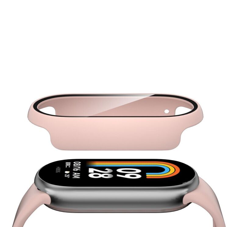 Защитный чехол Deexe Hard Frame для Xiaomi Mi Smart Band 8 - Pink: фото 4 из 10