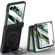 Защитный чехол Deexe Hinge Ring для Motorola Razr 60 Ultra - Black (380407B)