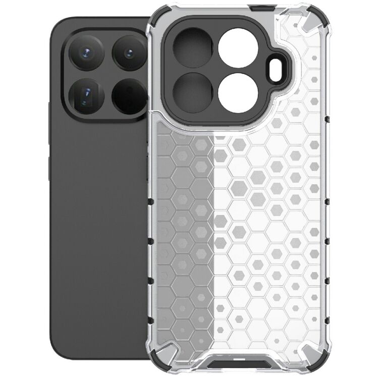 Защитный чехол Deexe Honeycomb Series для Xiaomi 15T Pro - Grey: фото 2 из 5