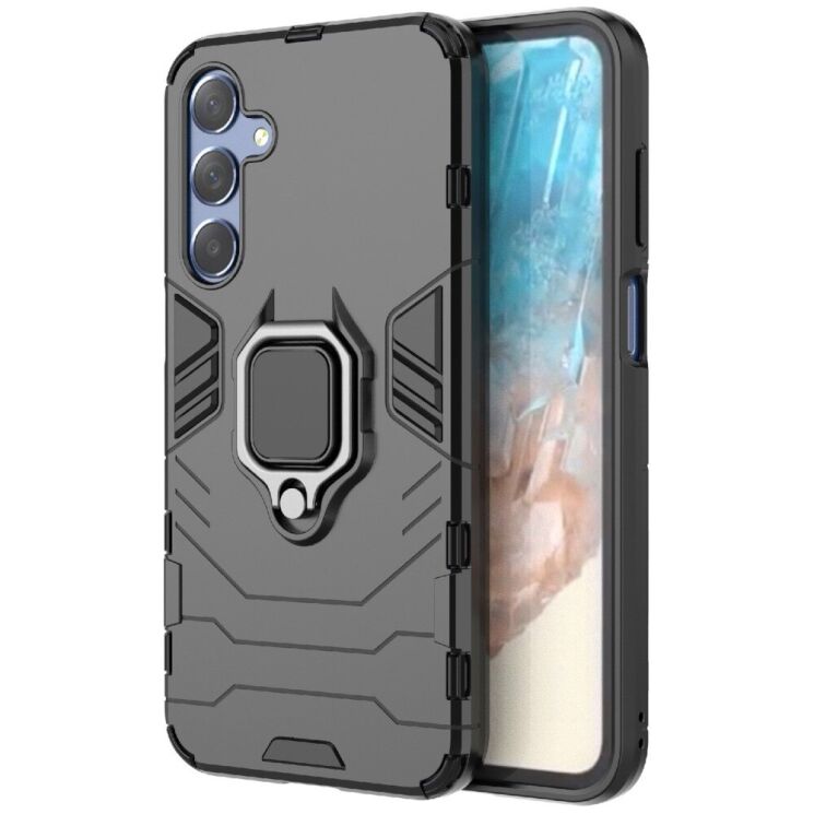 Защитный чехол Deexe Hybrid Case для Samsung Galaxy M35 (M356) - Black: фото 2 из 7
