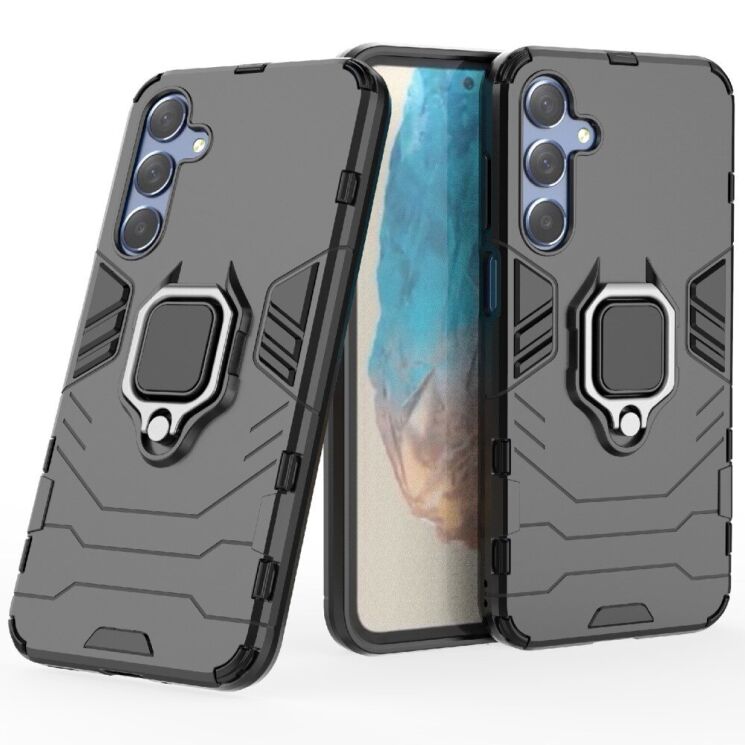 Защитный чехол Deexe Hybrid Case для Samsung Galaxy M35 (M356) - Black: фото 1 из 7