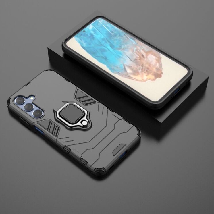Защитный чехол Deexe Hybrid Case для Samsung Galaxy M35 (M356) - Black: фото 4 из 7