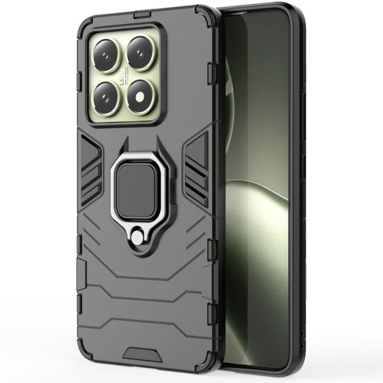 Защитный чехол Deexe Hybrid Case для Xiaomi 14T - Black: фото 1 из 5