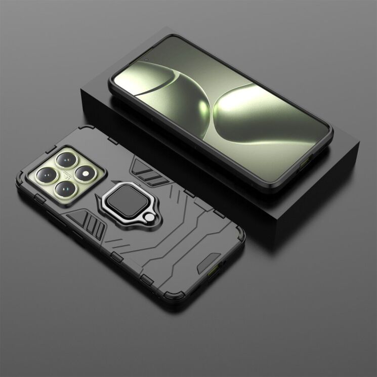 Защитный чехол Deexe Hybrid Case для Xiaomi 14T - Black: фото 3 из 5