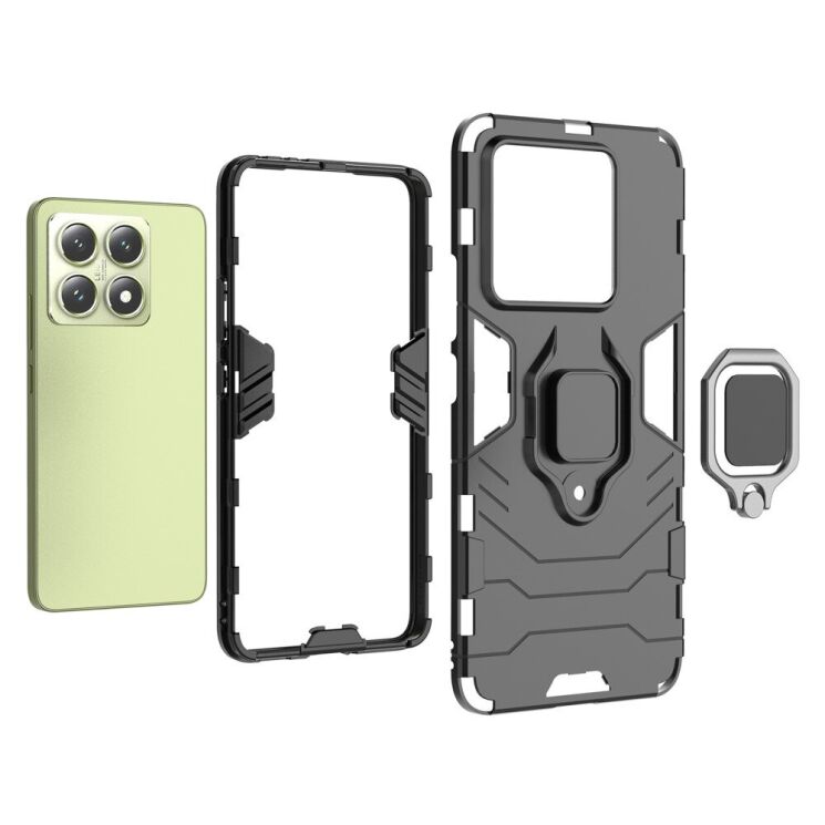 Защитный чехол Deexe Hybrid Case для Xiaomi 14T - Black: фото 4 из 5