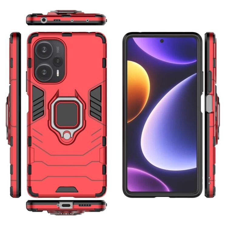 Защитный чехол Deexe Hybrid Case для Xiaomi Poco F5 / Redmi Note 12 Turbo - Black: фото 8 из 8
