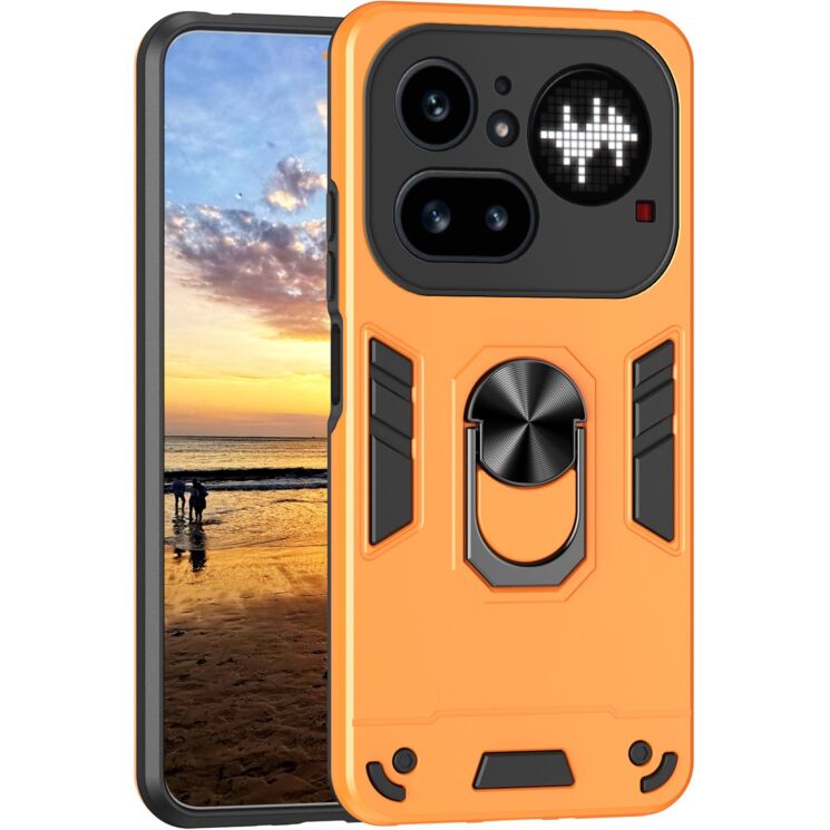 Защитный чехол Deexe Hybrid Shell для Nothing Phone (4a) Pro - Orange: фото 1 из 7