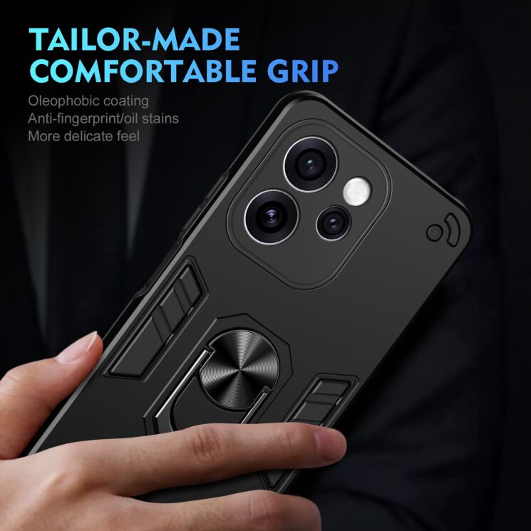 Захисний чохол Deexe Hybrid Shell для OPPO Reno 15 Pro - Blue (405068L) Захисний чохол Deexe Hybrid Shell для OPPO Reno 15 Pro - Blue: фото 5 з 7