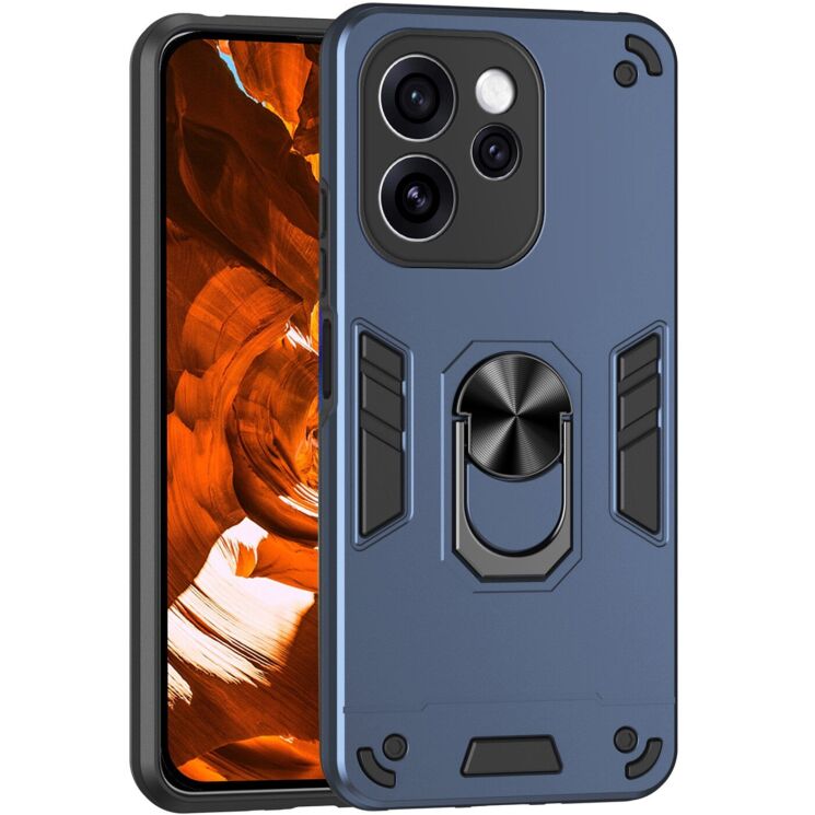 Захисний чохол Deexe Hybrid Shell для OPPO Reno 15 Pro - Blue (405068L) Захисний чохол Deexe Hybrid Shell для OPPO Reno 15 Pro - Blue: фото 1 з 7
