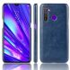 Защитный чехол Deexe Leather Back Cover для Realme 5 Pro / Realme Q - Blue (248509L). Фото 1 из 8