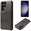 Захисний чохол Deexe Leather Back Cover для Samsung Galaxy S24 Ultra - Black (343342B)