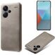 Защитный чехол Deexe Leather Back Cover для Xiaomi Redmi Note 13 Pro+ - Grey (340565H). Фото 1 из 4