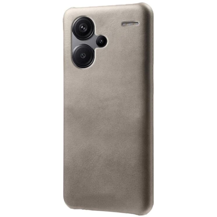 Защитный чехол Deexe Leather Back Cover для Xiaomi Redmi Note 13 Pro+ - Grey: фото 2 из 4