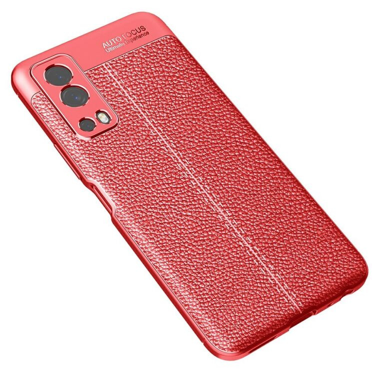 Силиконовый (TPU) чехол Deexe Leather Cover для VIVO Y72 - Red: фото 2 из 6