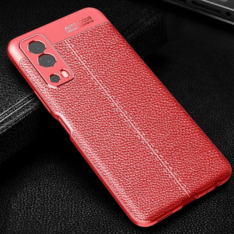 Силиконовый (TPU) чехол Deexe Leather Cover для VIVO Y72 - Red: фото 3 из 6