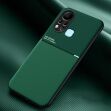 Защитный чехол Deexe Magnetic Grain для Infinix Hot 11s (X6812) - Dark Green (302313DG)