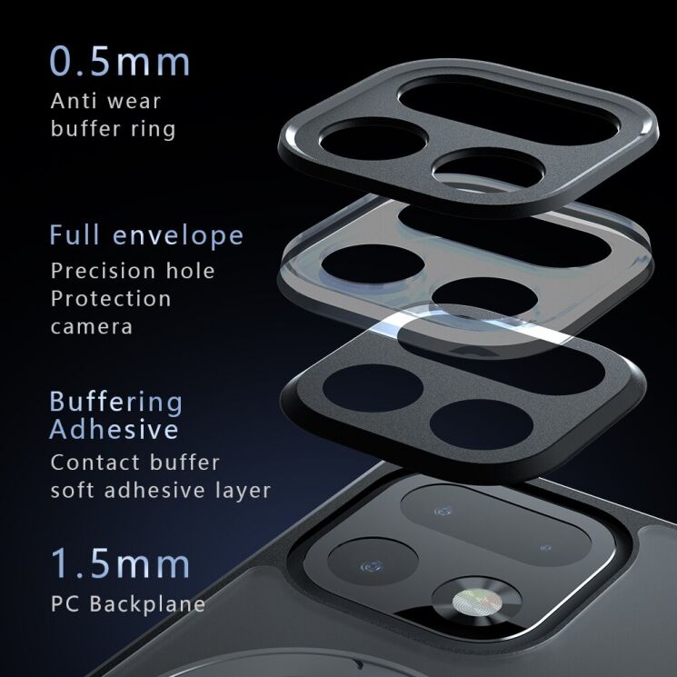 Защитный чехол Deexe Matte Skin Kickstand with MagSafe для Realme 16 Pro Plus - Black: фото 9 из 10