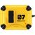 Захисний чохол Deexe Number Protect для AirPods 5 / 4 - Yellow / Black: фото 1 з 9