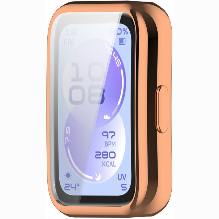 Защитный чехол Deexe Protective Frame для Huawei Band 11 - Electroplated Rose Gold (331001RG) Защитный чехол Deexe Protective Frame для Huawei Band 11 - Electroplated Rose Gold: фото 3 из 7