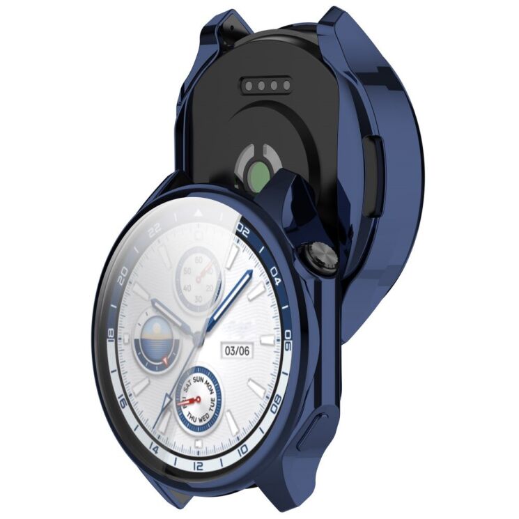 Защитный чехол Deexe Protective Frame для OPPO Watch X / OnePlus Watch 2 - Midnight Blue: фото 6 из 7