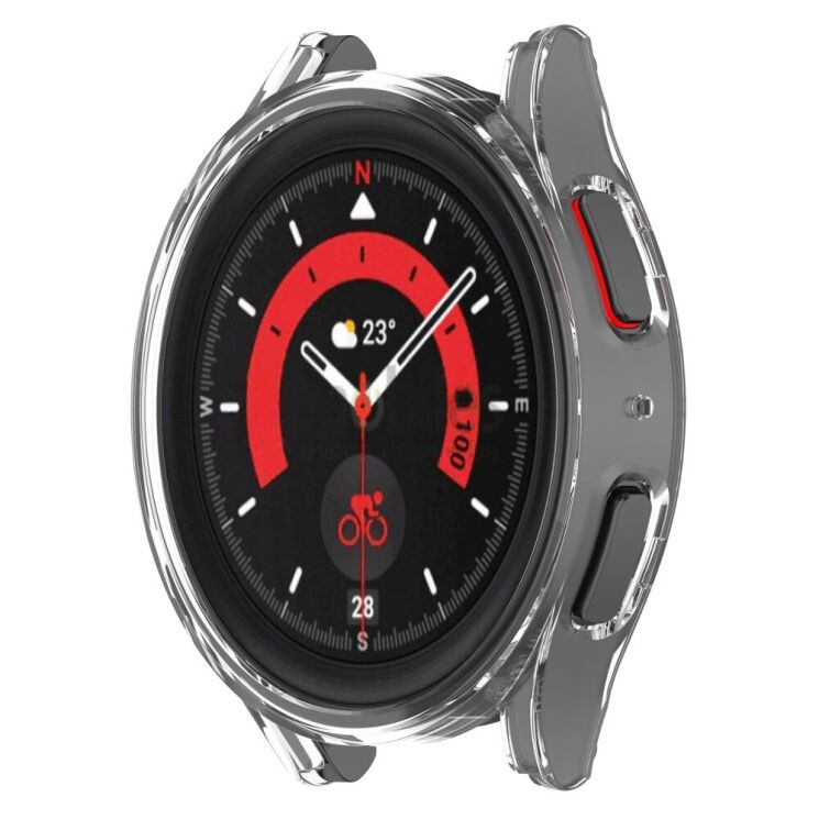 Захисний чохол Deexe Protective Frame для Samsung Galaxy Watch 5 Pro (45mm) - Transparent: фото 1 з 8